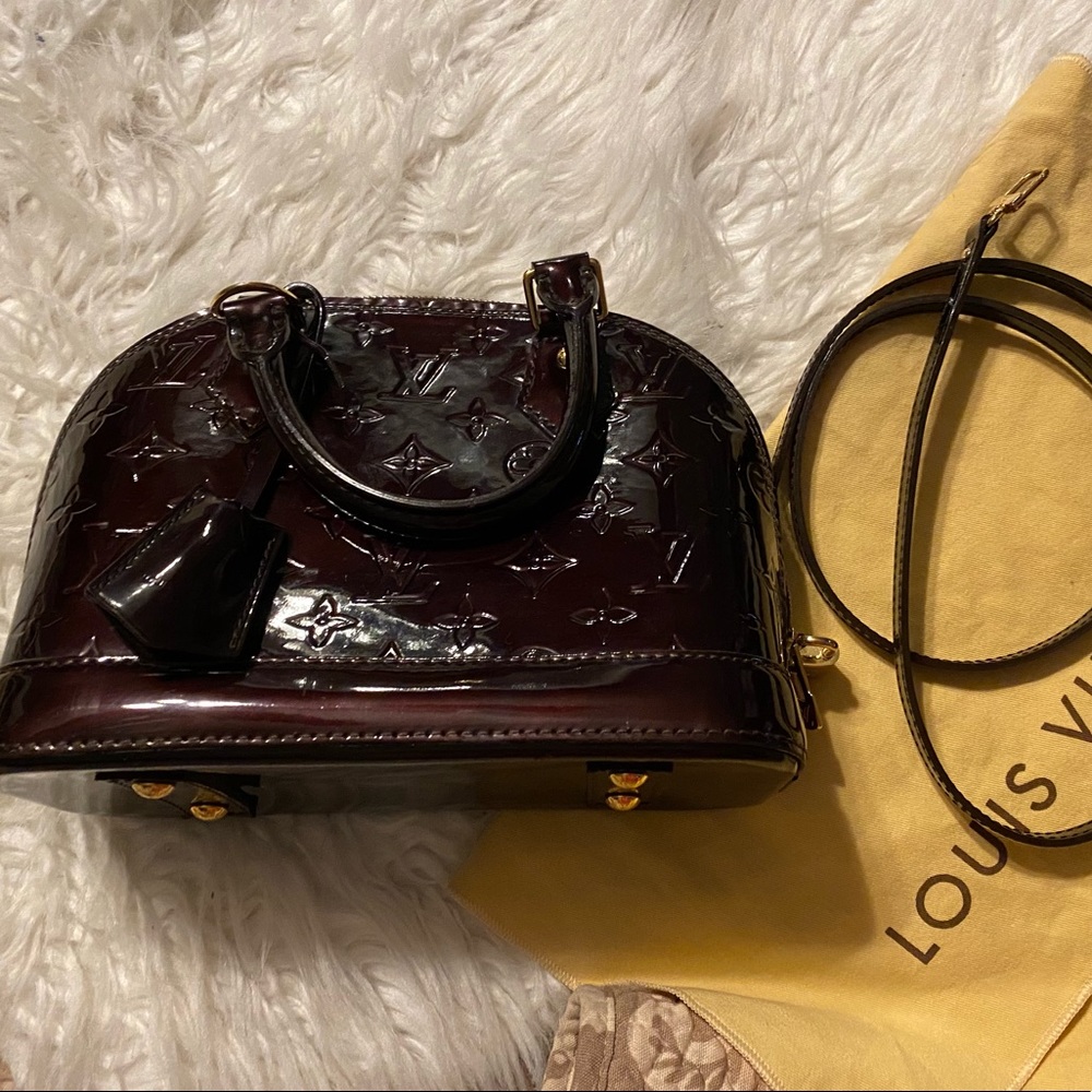 Coming soon alma bb Vernis monogram Amarante - Picture 8 of 12